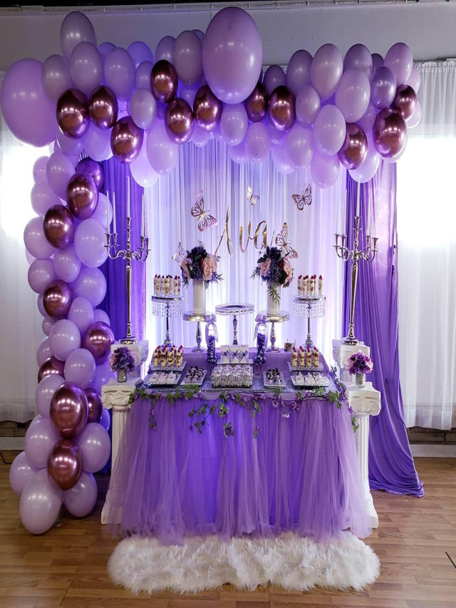 Lista 104+ Foto 15 año decoracion de fiestas en color lila Mirada tensa