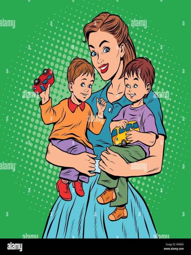 Sintético 97+ Foto 2 hijo varón caricatura mama con dos hijos varones Lleno