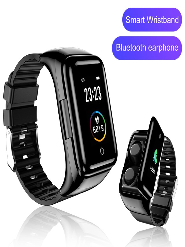 Sintético 90+ Foto 2 in 1 smartwatch with earbuds tws bluetooth earphone Alta definición completa, 2k, 4k