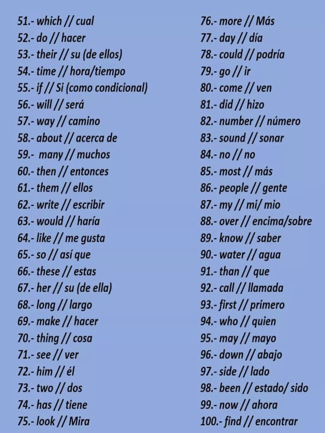 Lista 95+ Foto 500 palabras en ingles y español y pronunciacion Lleno