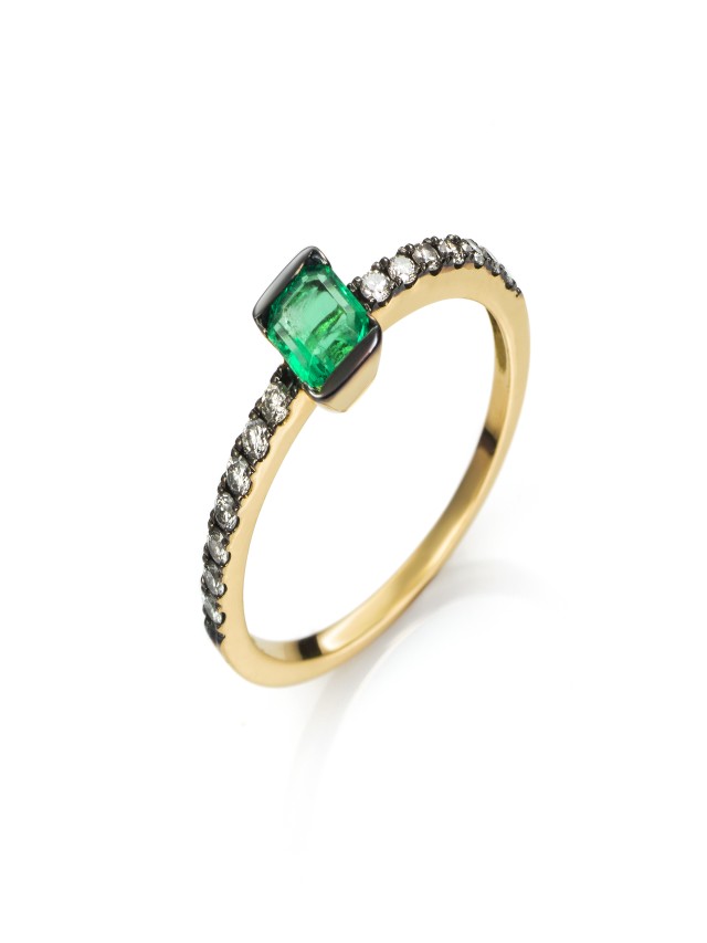 Lista 93+ Foto anillo de compromiso con esmeralda y diamantes Alta definición completa, 2k, 4k
