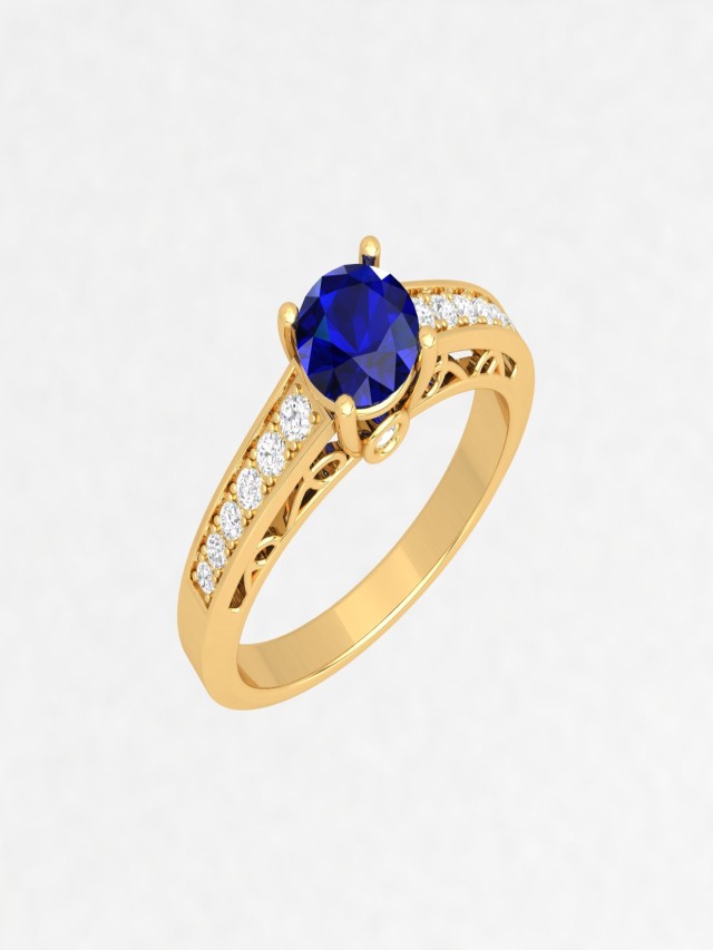 Lista 101+ Foto anillo de oro con zafiro azul Alta definición completa, 2k, 4k