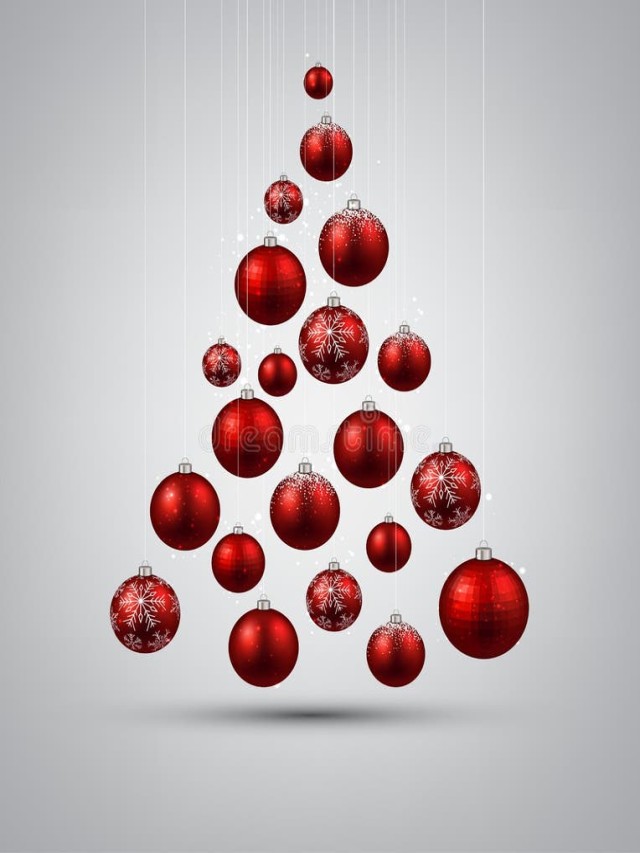 Sintético 100+ Foto arbol de navidad con esferas rojas El último