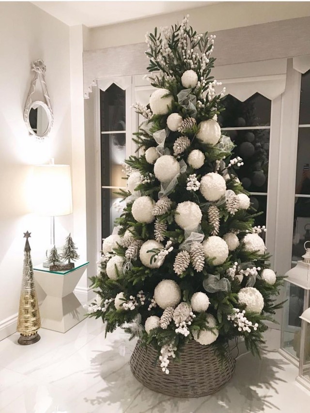 Lista 90+ Foto arboles de navidad blancos decorados 2019 Cena hermosa