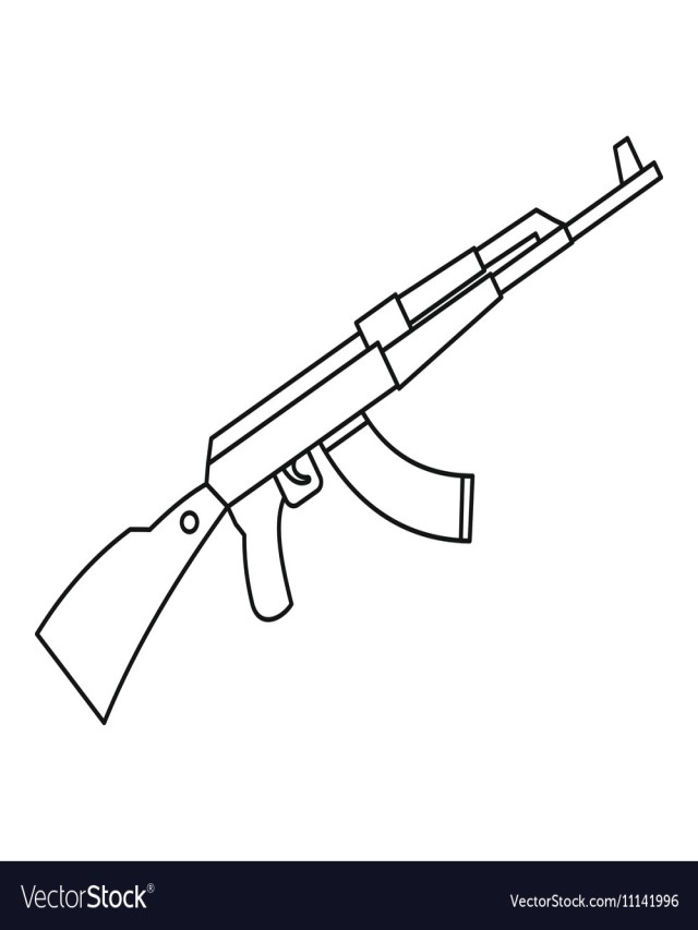 Em geral 101+ Imagen armas de fuego para dibujar ak 47 Alta definición completa, 2k, 4k