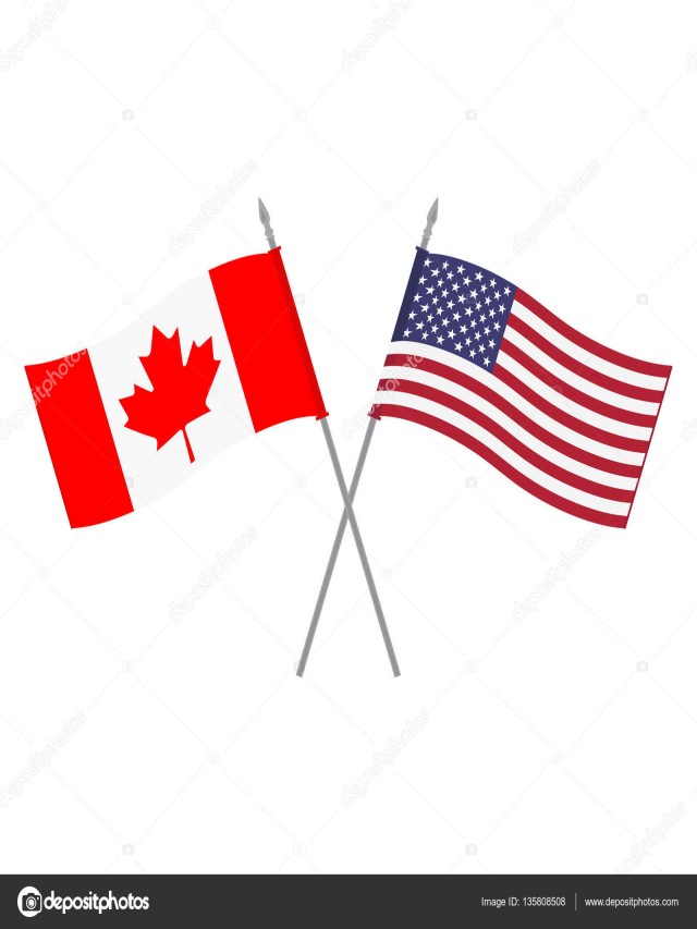 Sintético 91+ Foto bandera de canadá y estados unidos Actualizar