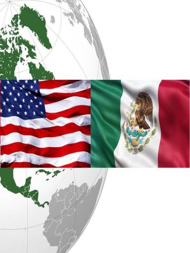 Arriba 95+ Foto bandera de estados unidos y mexico juntas Actualizar