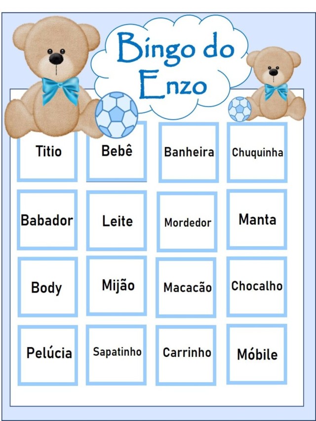 Álbumes 98+ Foto bingo de baby shower completa para imprimir pdf Mirada tensa