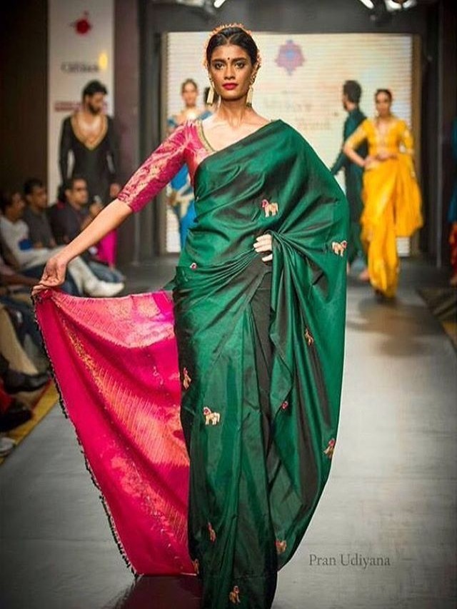 Em geral 95+ Imagen blouse designs for silk sarees with border Mirada tensa