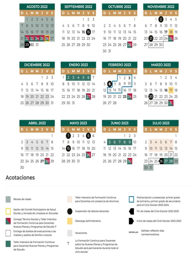 Lista 100+ Imagen calendario escolar 2022-23 imprimir Mirada tensa