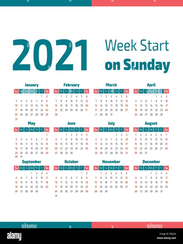 Lista 96+ Foto calendario 2021 por semana para imprimir Alta definición completa, 2k, 4k