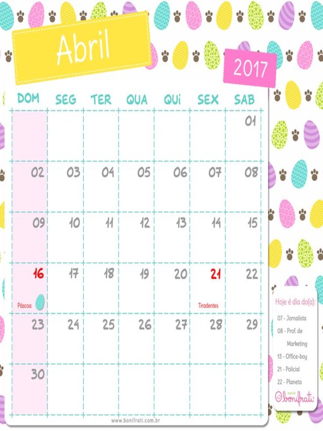 Álbumes 101+ Foto calendario abril 2017 para imprimir gratis Cena hermosa