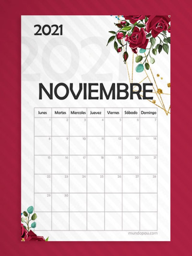 Lista 94+ Foto calendario de noviembre 2021 con festivos Cena hermosa