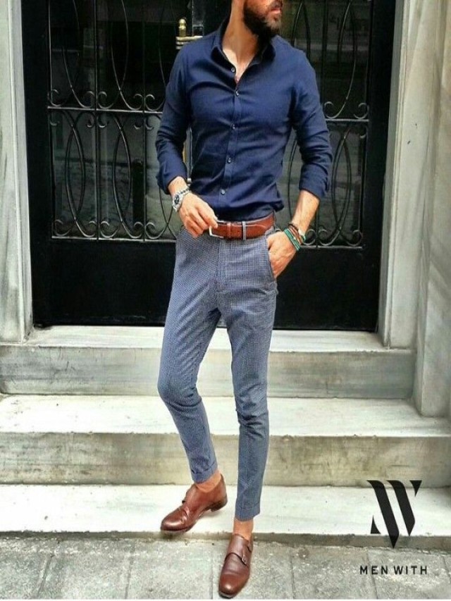 Em geral 93+ Imagen can you wear gray pants with brown shoes El último