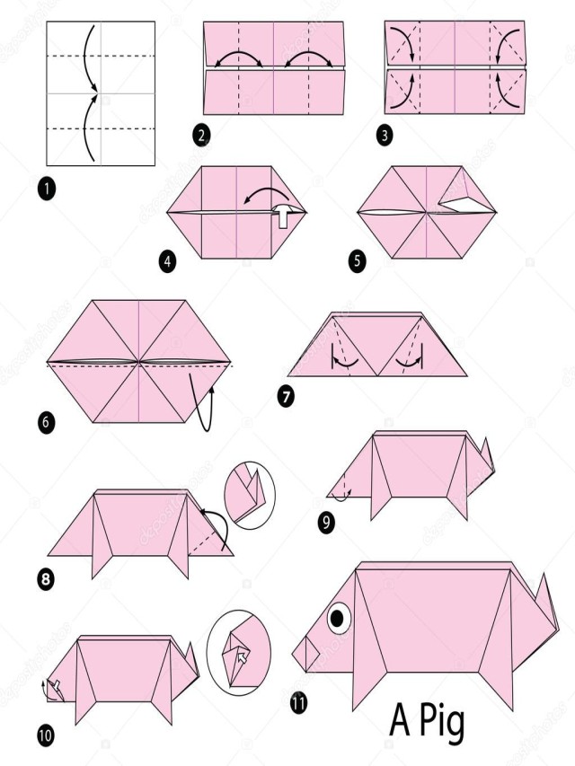 Arriba 105+ Foto cara de cerdito en origami paso a paso Alta definición completa, 2k, 4k