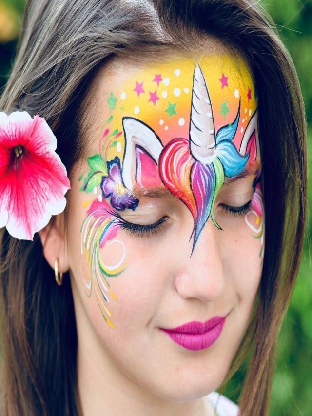Álbumes 90+ Foto cara maquillaje de unicornio para niñas El último