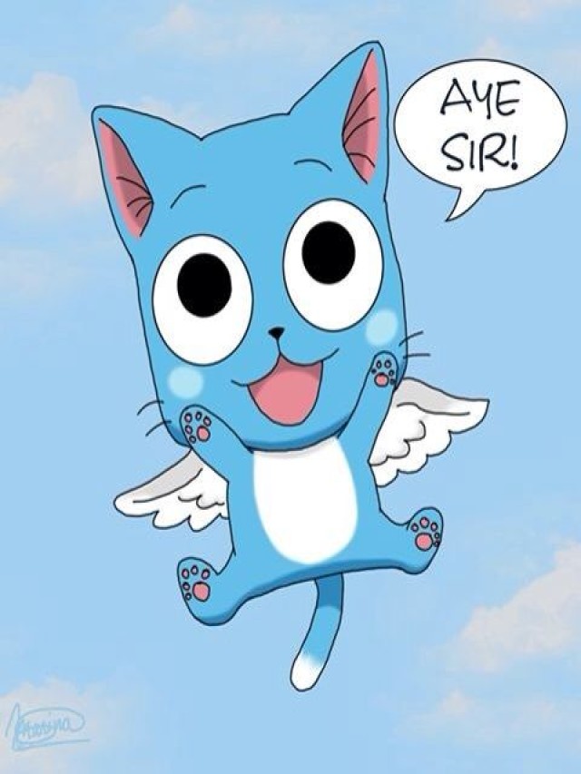 Álbumes 102+ Foto caricatura japonesa de un gato azul Mirada tensa