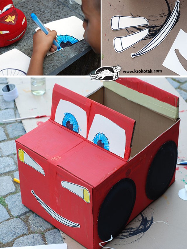 Sintético 104+ Foto carros de caja de carton para niños Actualizar