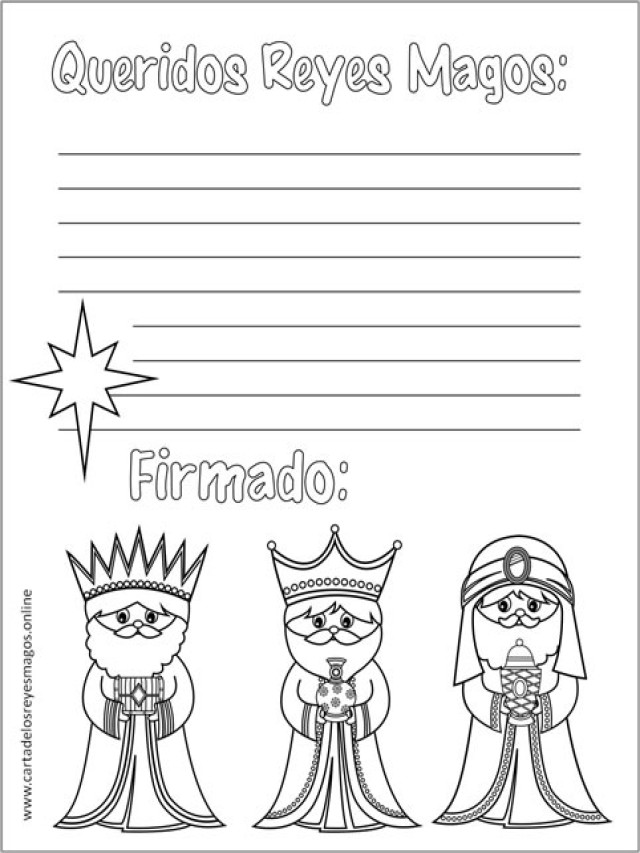 Sintético 104+ Foto carta a los reyes magos para imprimir en blanco y negro Actualizar