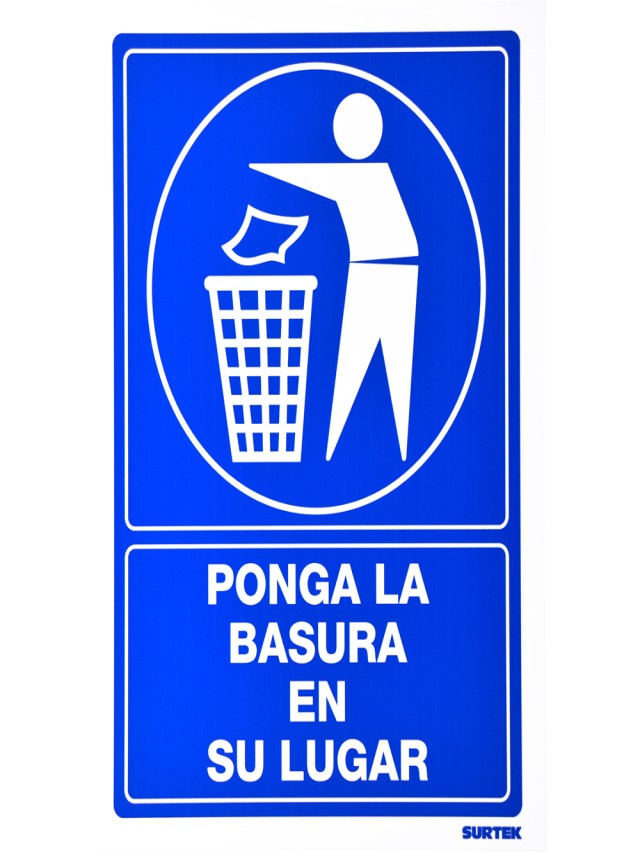 Arriba 94+ Foto cartel de poner la basura en su lugar Mirada tensa