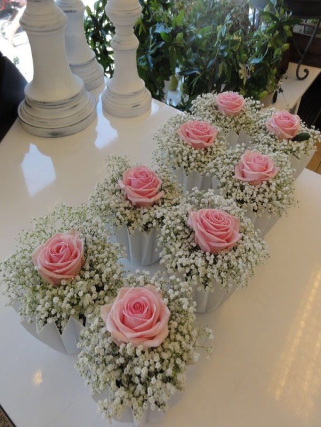 Lista 94+ Foto centros de mesa con una rosa Cena hermosa