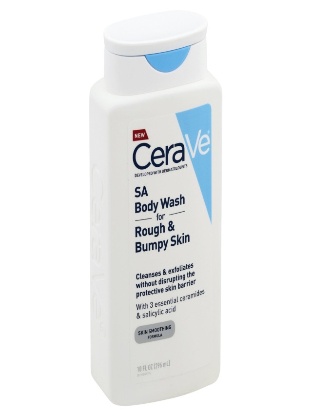 Sintético 98+ Foto cerave body wash for bumpy skin Mirada tensa