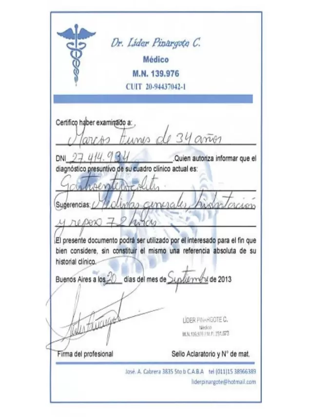 Sintético 102+ Foto certificado medico en blanco para imprimir Alta definición completa, 2k, 4k
