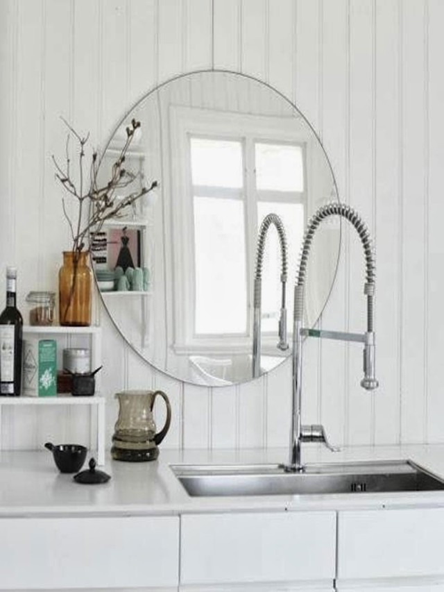 Sintético 92+ Foto como decorar un espejo de baño sin marco Cena hermosa