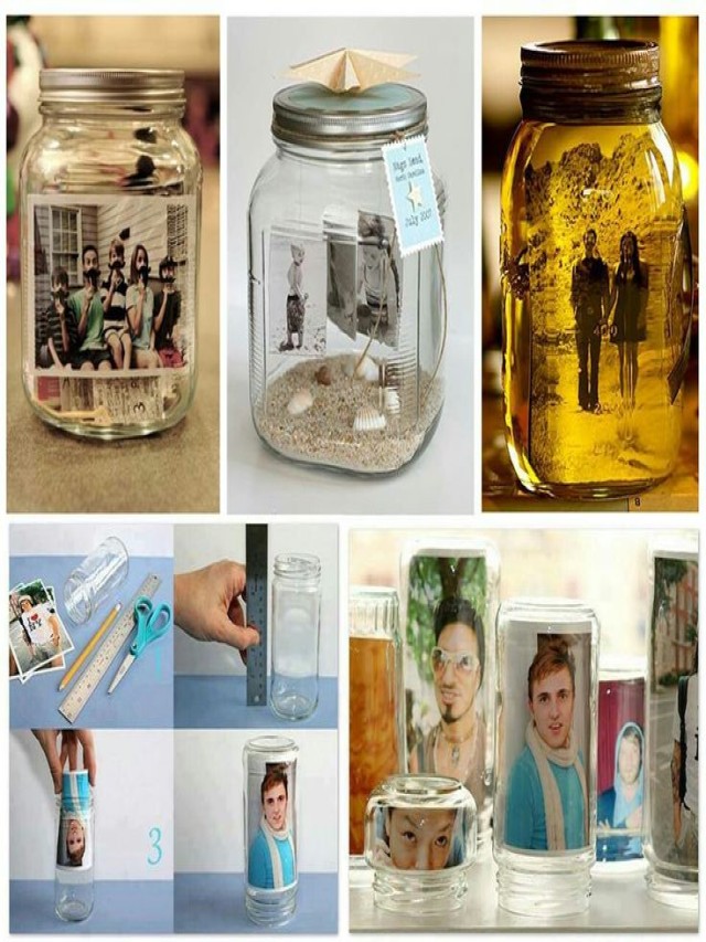 Sintético 100+ Foto como decorar un frasco de vidrio para regalar Alta definición completa, 2k, 4k