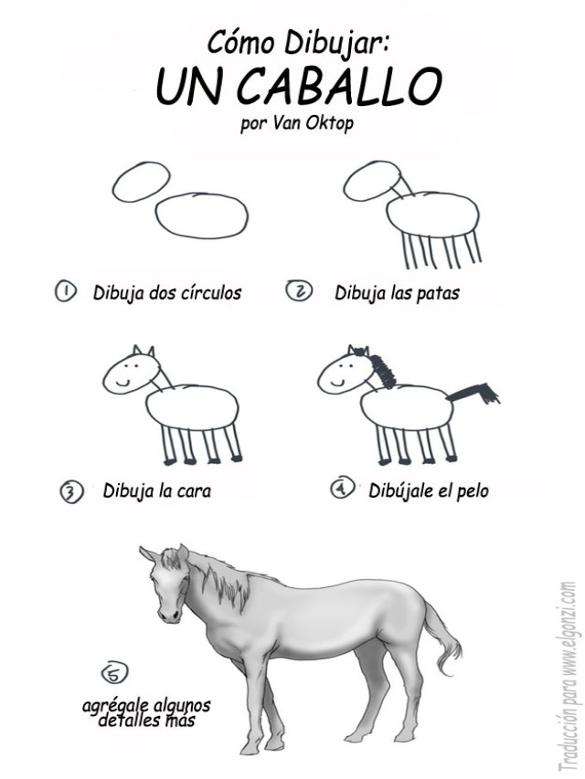 Arriba 92+ Imagen cómo dibujar un caballo paso a paso Actualizar