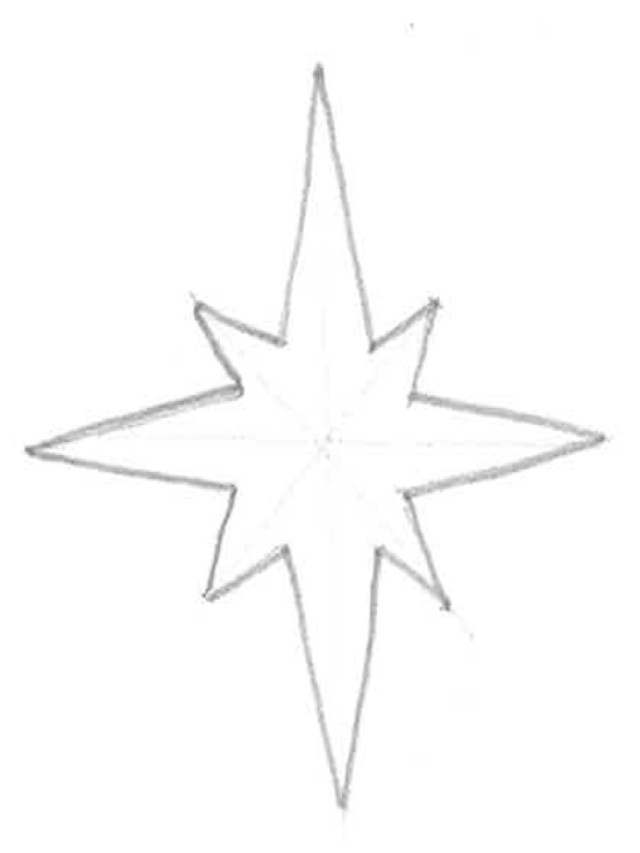 Lista 98+ Imagen como dibujar una estrella de 4 puntas Lleno