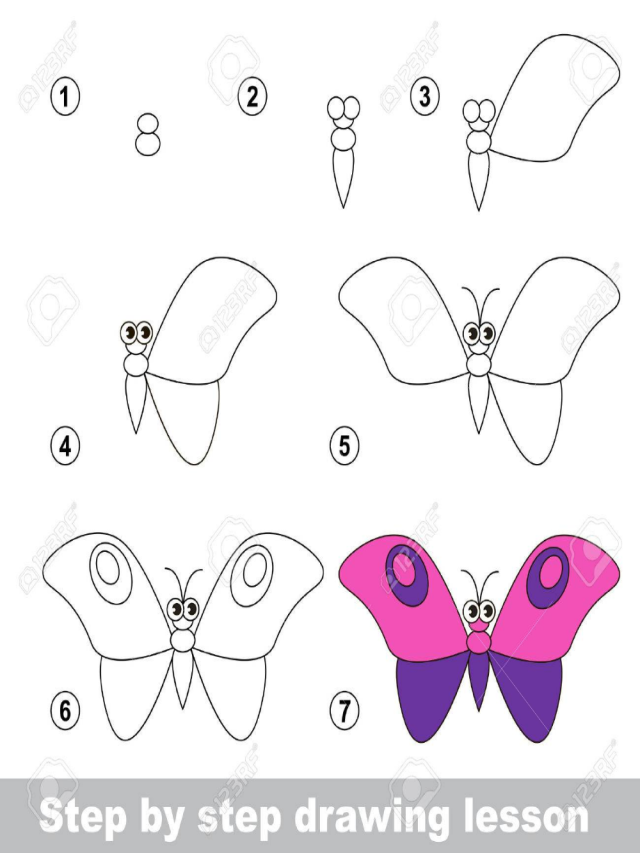 Lista 103+ Imagen cómo dibujar una mariposa paso a paso Alta definición completa, 2k, 4k