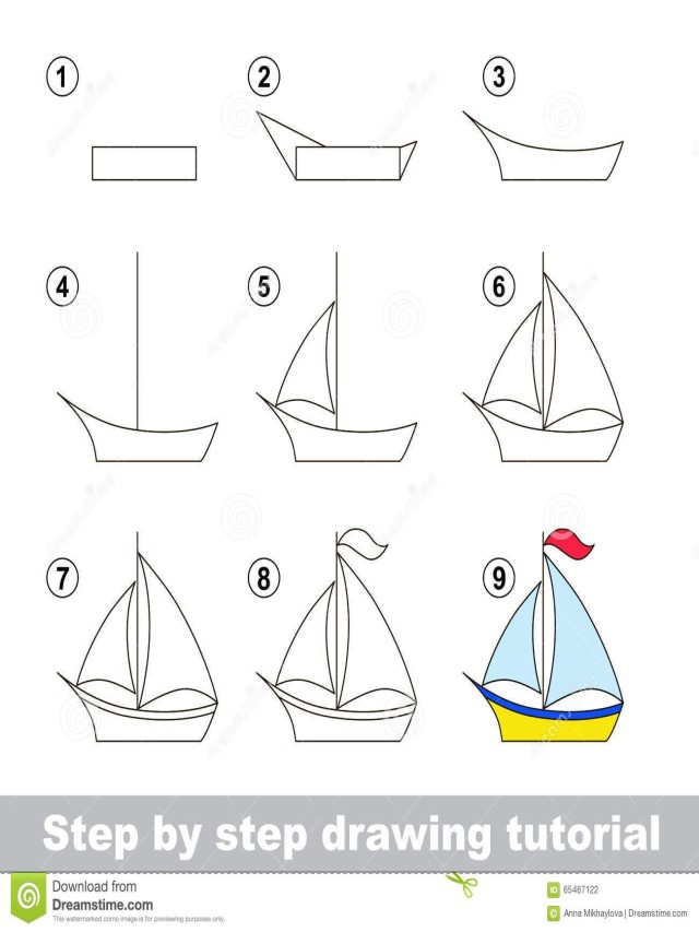 Sintético 98+ Foto cómo dibujar un barco paso a paso Mirada tensa