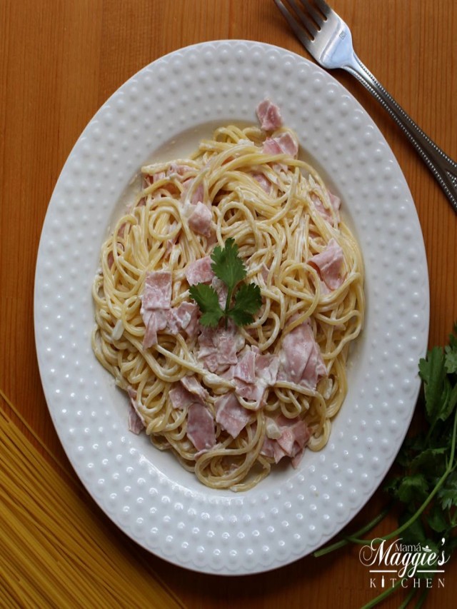 Sintético 103+ Foto como hacer espagueti blanco con crema y jamón y piña El último