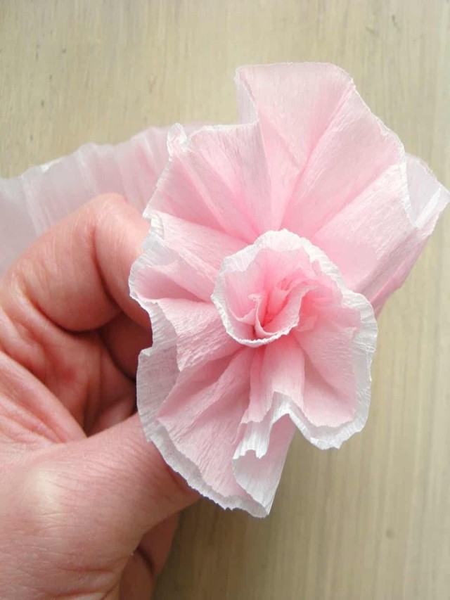 Sintético 102+ Foto como hacer flores de papel crepe fáciles y rápidas grandes Lleno