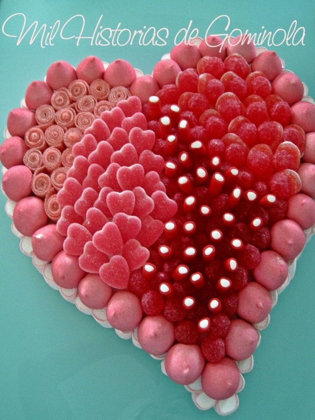 Sintético 94+ Foto como hacer tartas de chuches en forma de corazon El último