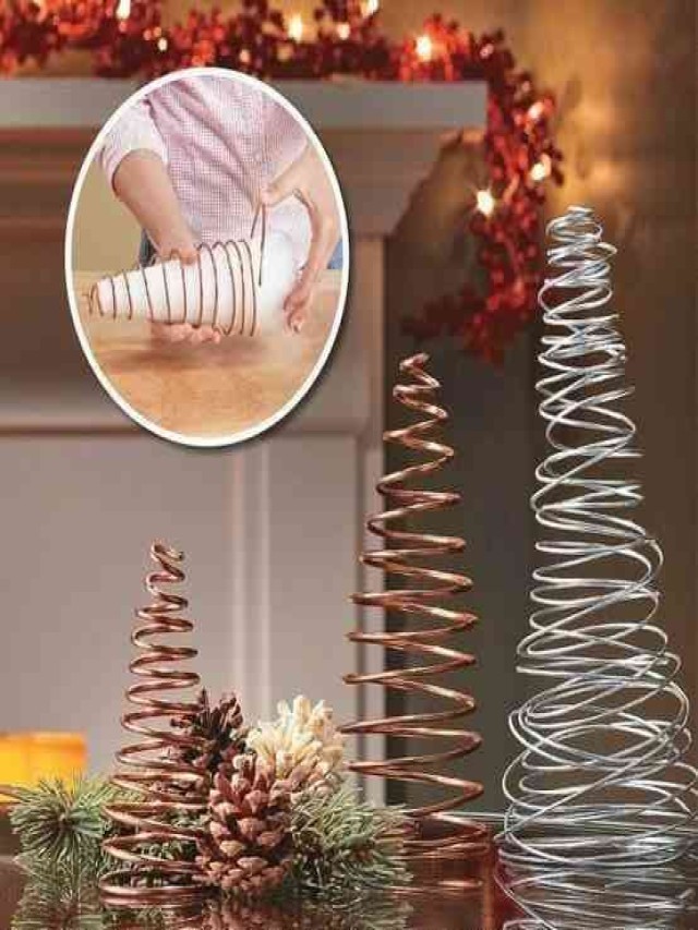 Arriba 97+ Foto como hacer un árbol de navidad con alambre Cena hermosa