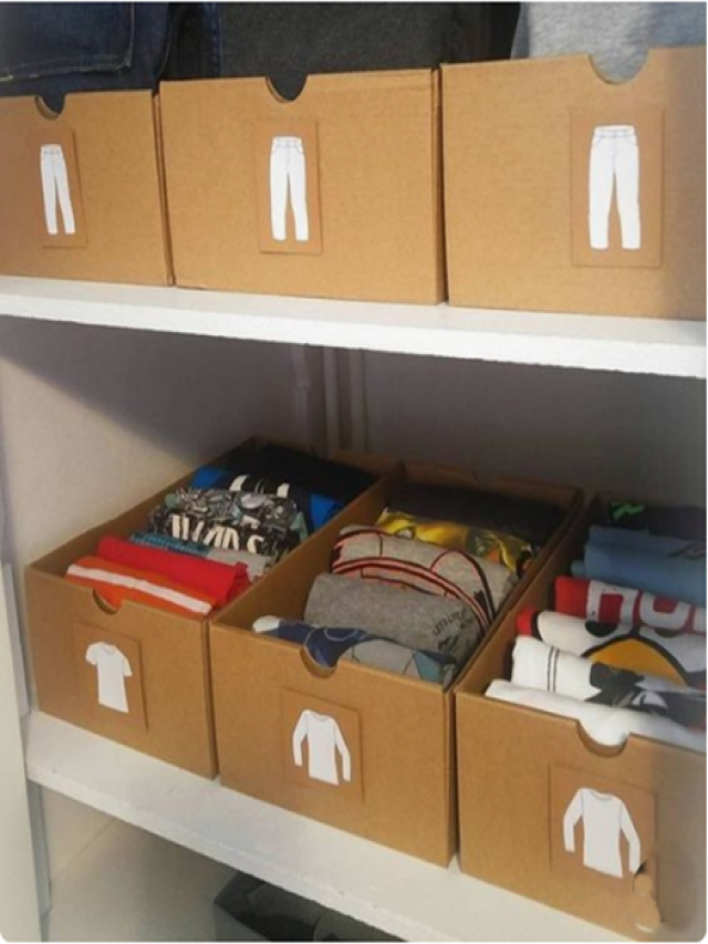 Arriba 101+ Foto como hacer un closet con cajas de cartón Actualizar