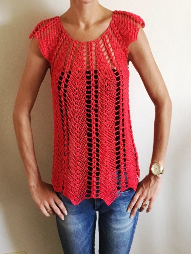 Arriba 97+ Foto como hacer una blusa tejida a crochet facil Actualizar