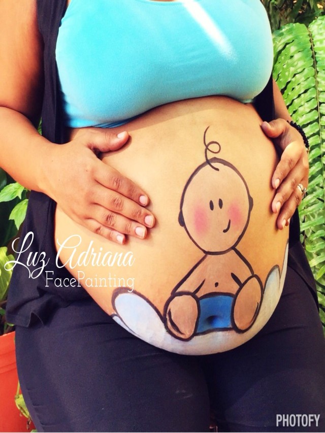 Lista 100+ Foto como pintar la panza de una embarazada facil El último