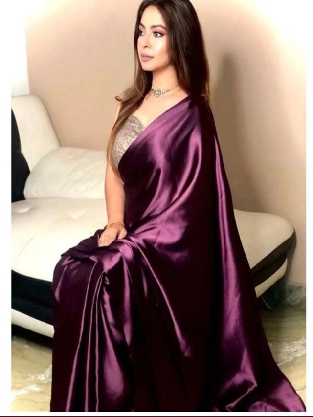 Em geral 93+ Imagen contrast blouse for purple silk saree Actualizar