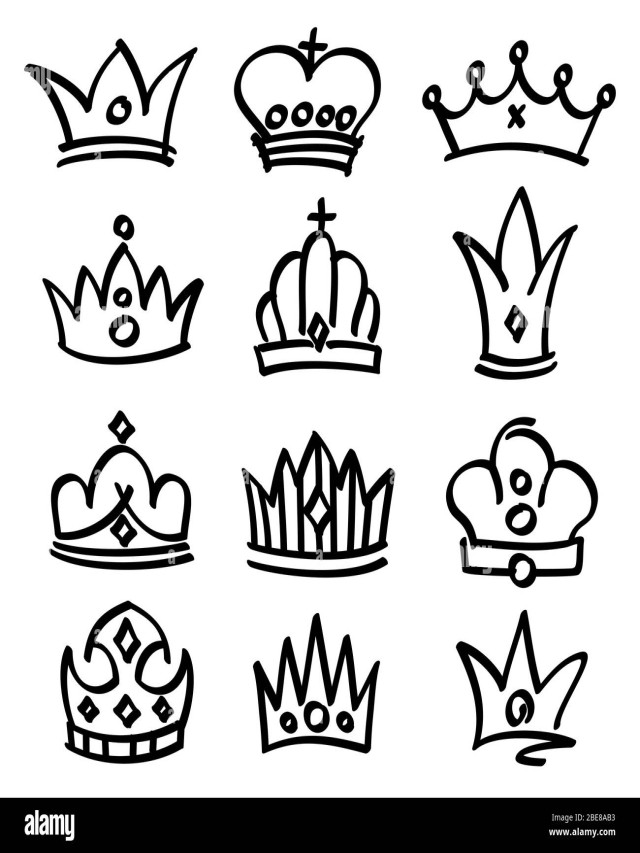 Arriba 101+ Foto coronas de rey y reina para dibujar El último