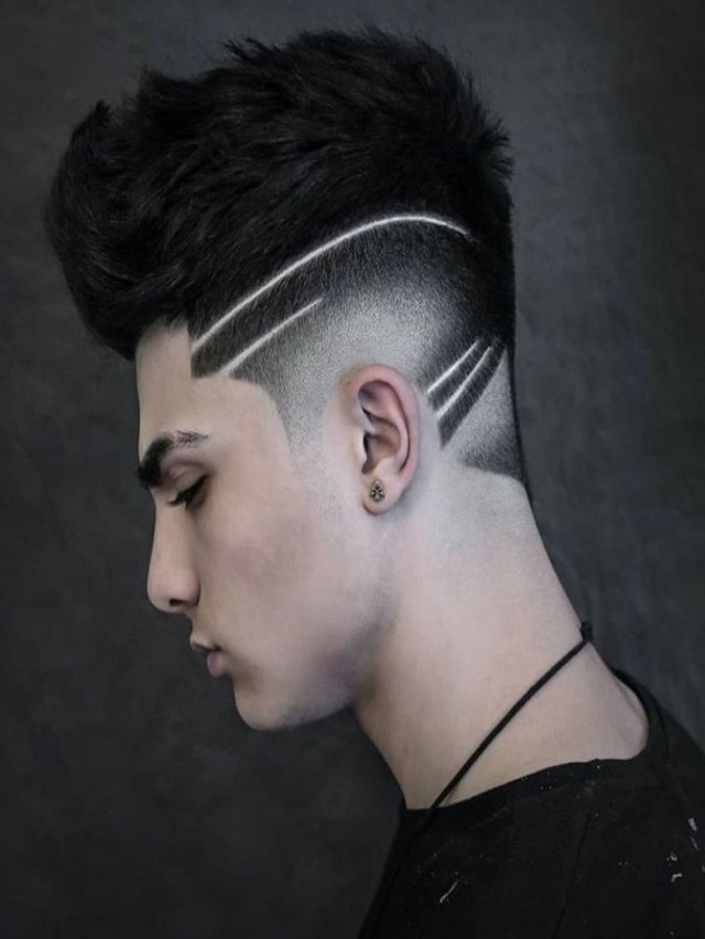 Lista 97+ Imagen cortes de cabello para hombres con lineas Lleno