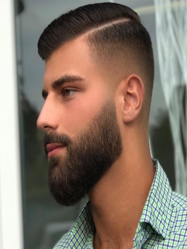 Arriba 92+ Foto cortes de cabello para hombre con barba corta El último