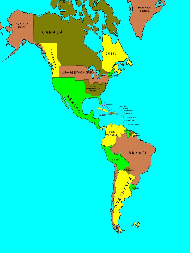 Sintético 102+ Foto cuál es el mapa del continente americano Lleno
