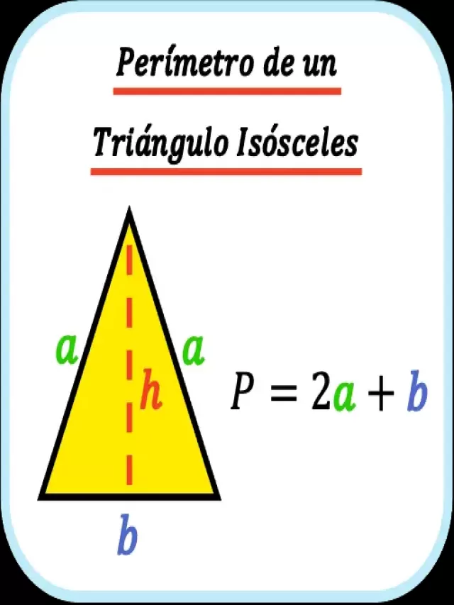 Lista 100+ Foto cual es el perimetro de un triangulo isosceles Alta definición completa, 2k, 4k