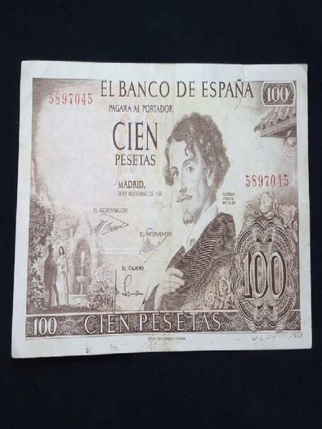 Sintético 94+ Foto cuanto pagan por un billete de 100 pesetas de 1965 Cena hermosa