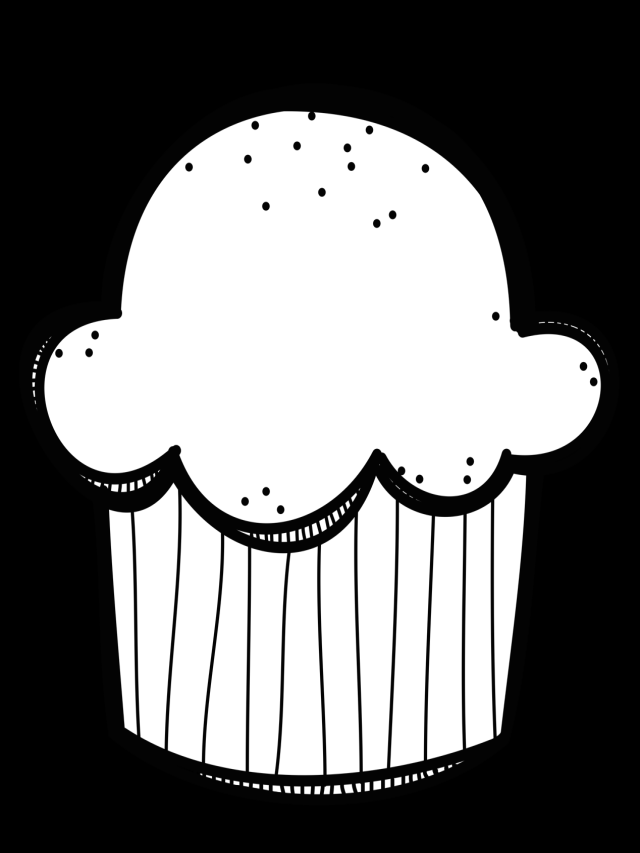 Sintético 95+ Foto cupcakes dibujos a blanco y negro Cena hermosa