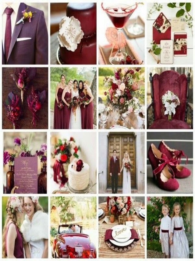 Lista 99+ Foto decoracion boda color vino y blanco Cena hermosa