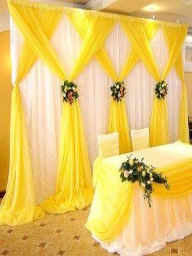 Lista 96+ Foto decoracion con cortinas de tela para fiestas Cena hermosa